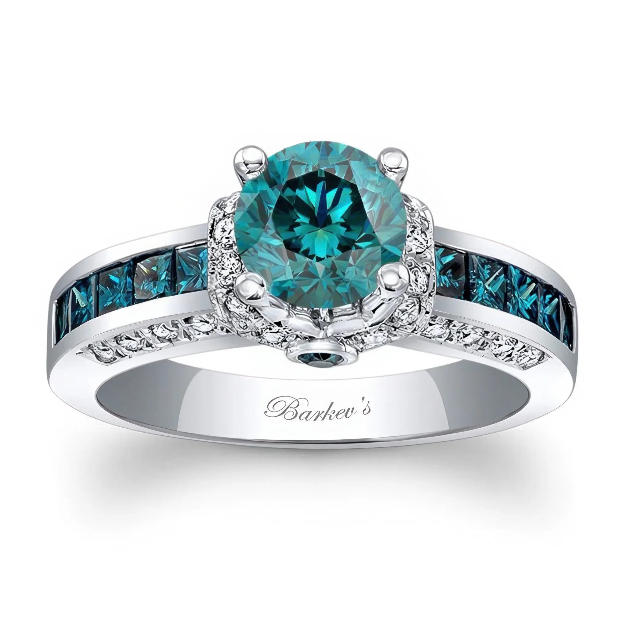 Unique Vintage Blue Diamond Ring SKU: BD-6452LBD