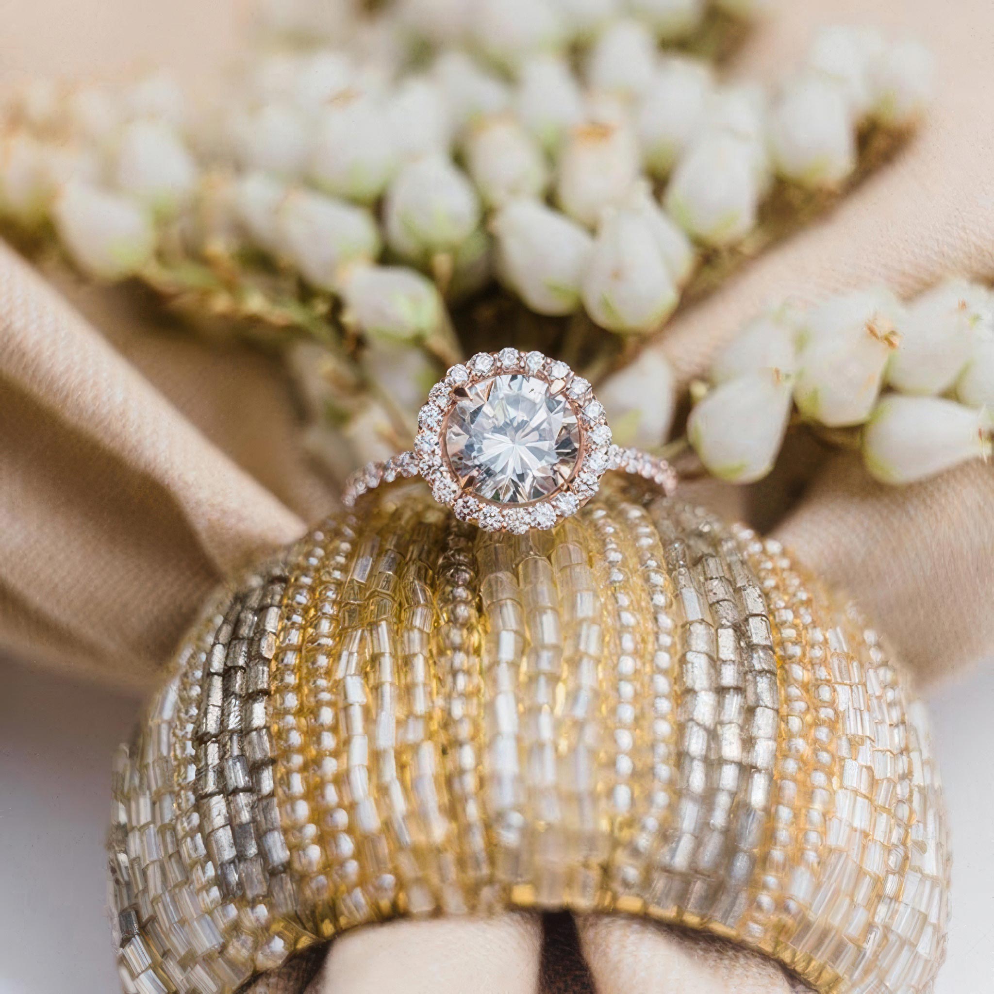 Barkev's 2 Carat Halo Engagement Ring 7839L