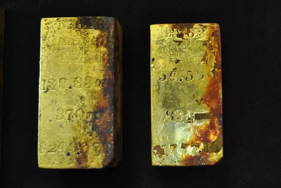 Sunken Gold Bars Image Via livescience.com