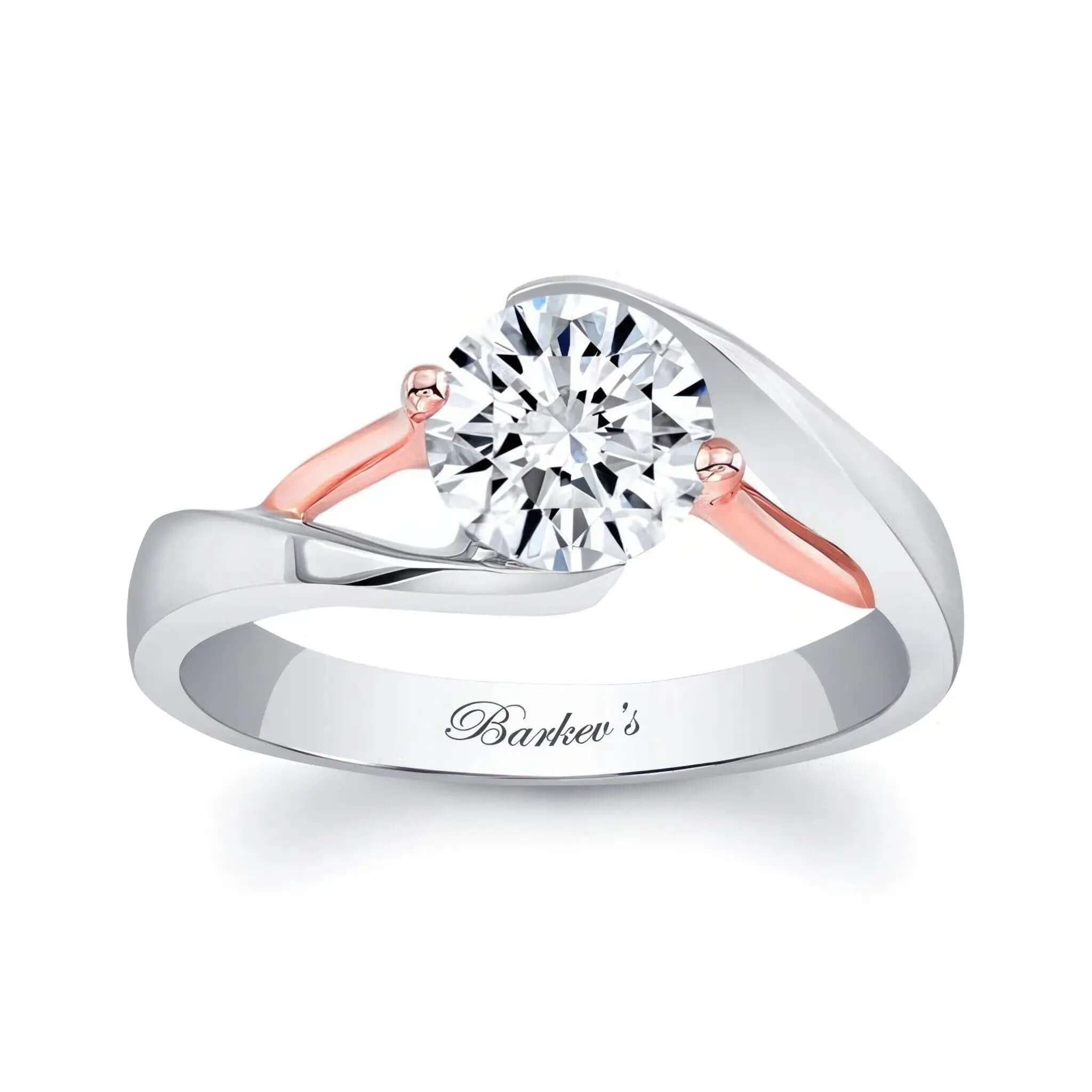 Split Band Solitaire Engagement Ring SKU: 7543L