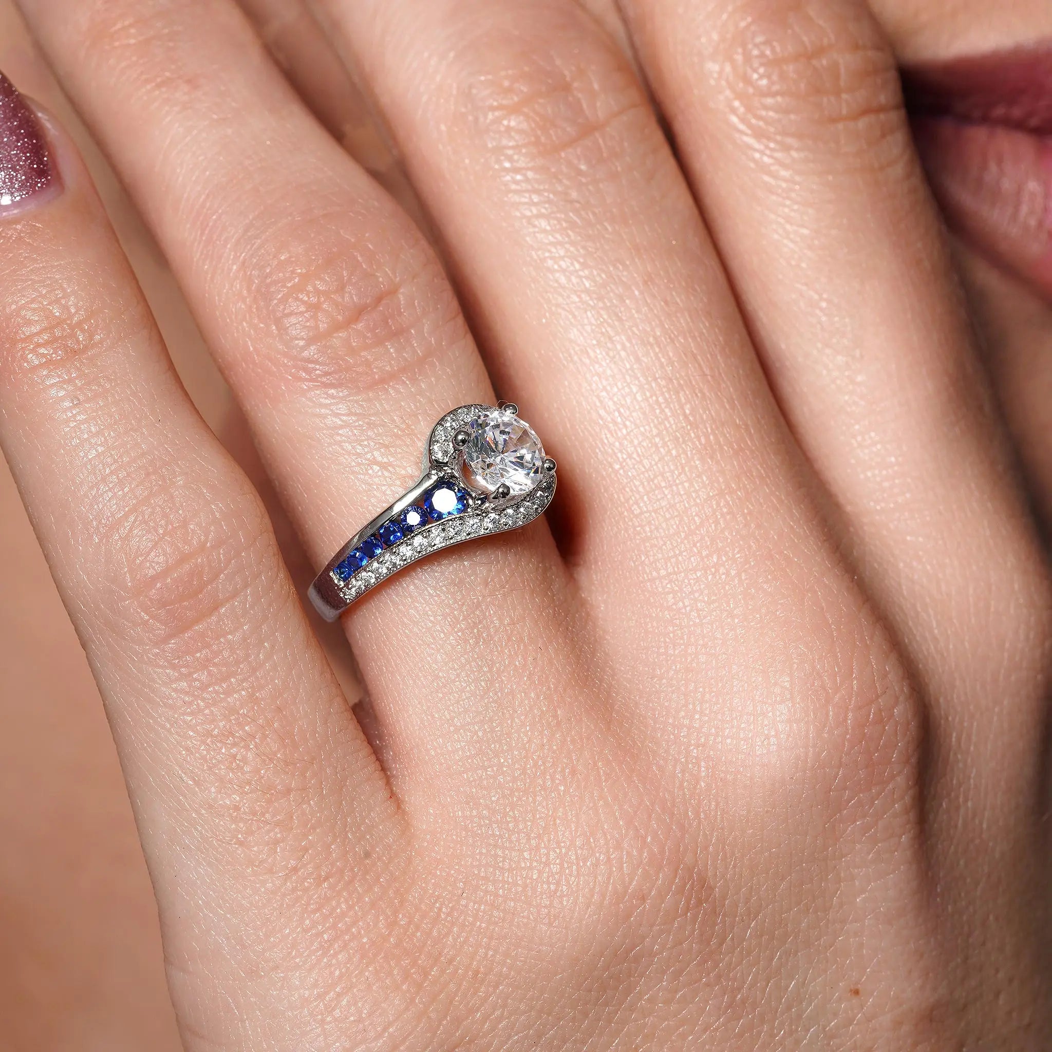 Sapphire And Diamond Engagement Rings