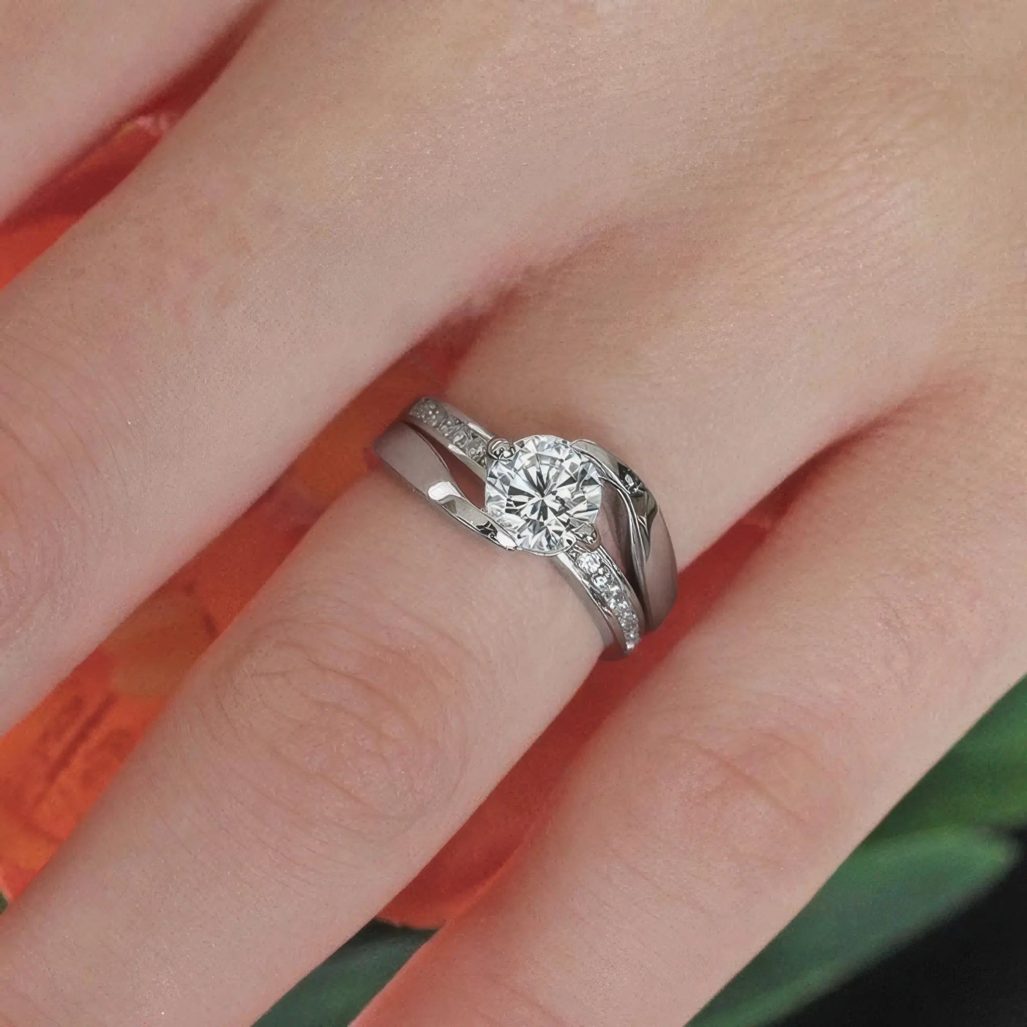 Interlocking Bridal Ring Sets