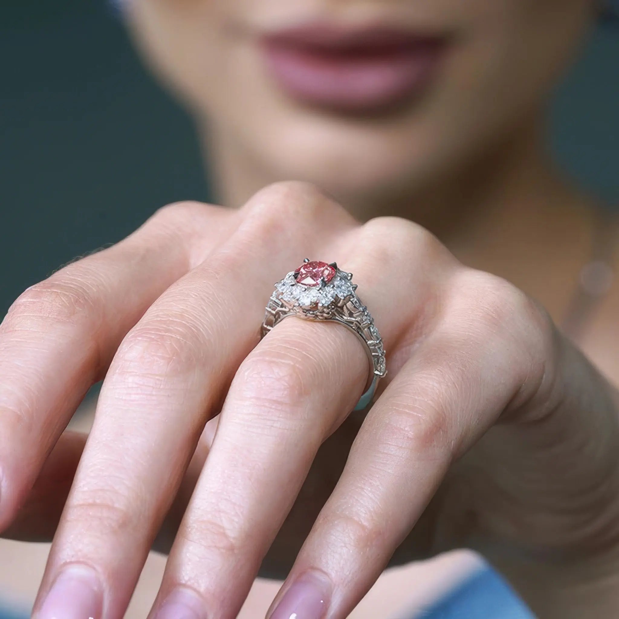 Lab Grown Pink Diamond Engagement Rings