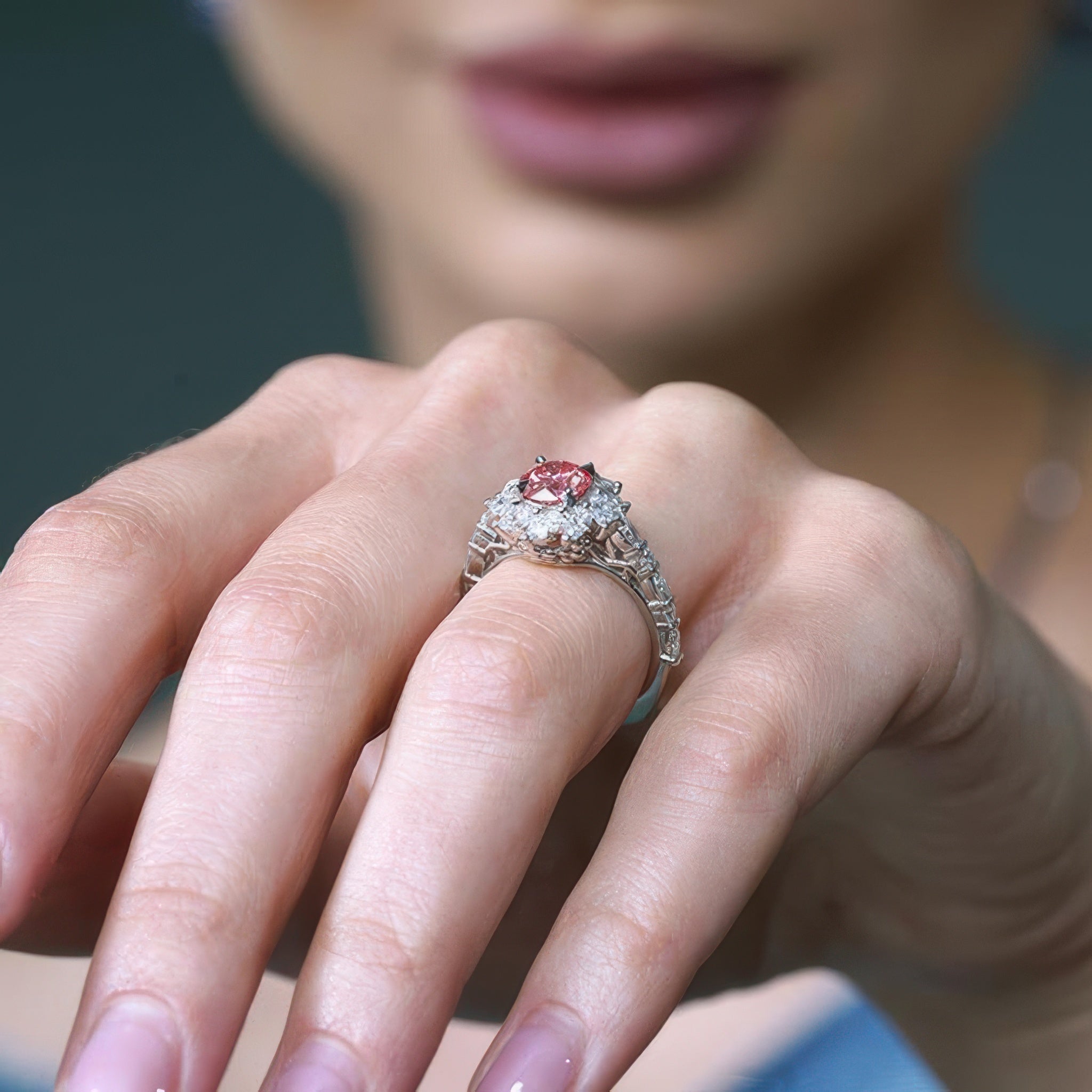 Lab Grown Pink Diamond Engagement Rings