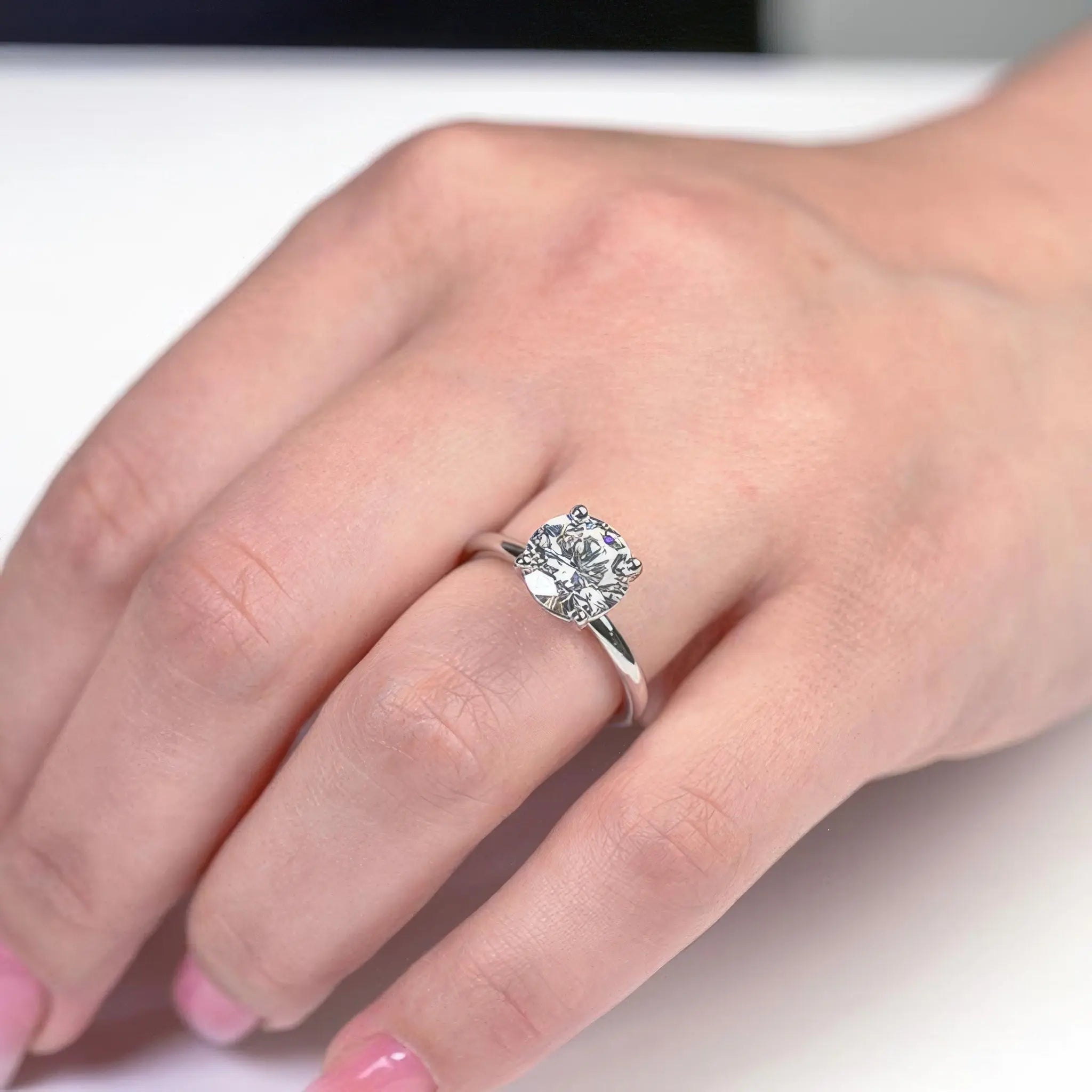 Moissanite Solitaire Rings