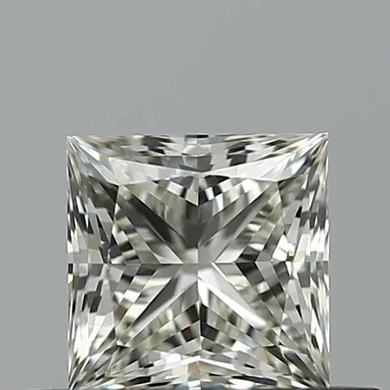 0.51ct Princess Natural Diamond (Colour J, Clarity VVS2, Cut VG, IGI Certified)
