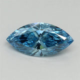 1.04ct Marquise Lab Grown Diamond (Colour Fancy Vivid Blue, Clarity SI1, IGI Certified)