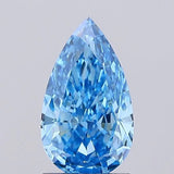 1.53ct Pear Lab Grown Diamond (Colour Fancy Vivid Blue, Clarity VVS2, IGI Certified)