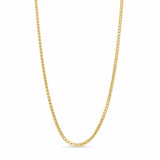 Diamond Cut Franco Vermeil Gold Chain showcasing intricate diamond-cut detailing and elegant shine.