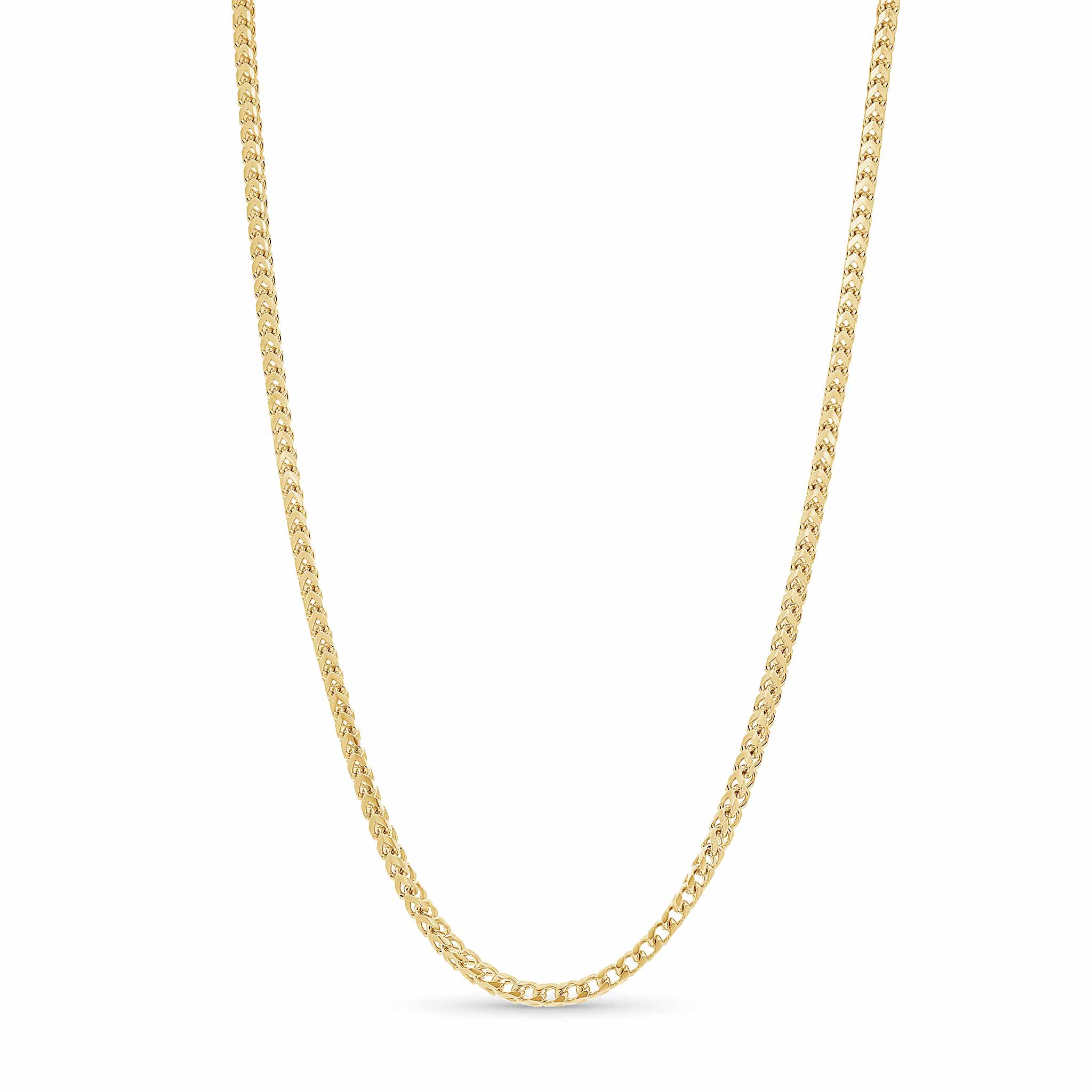 Men's Franco 18K Gold Vermeil Chain showcasing interlocking links and luxurious design.
