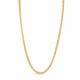 Men's Franco 18K Gold Vermeil Chain displaying luxurious gold vermeil finish and interlocking links.