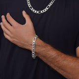 Men's Figaro Silver Bracelet