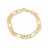 Men's Figaro Vermeil Gold Bracelet