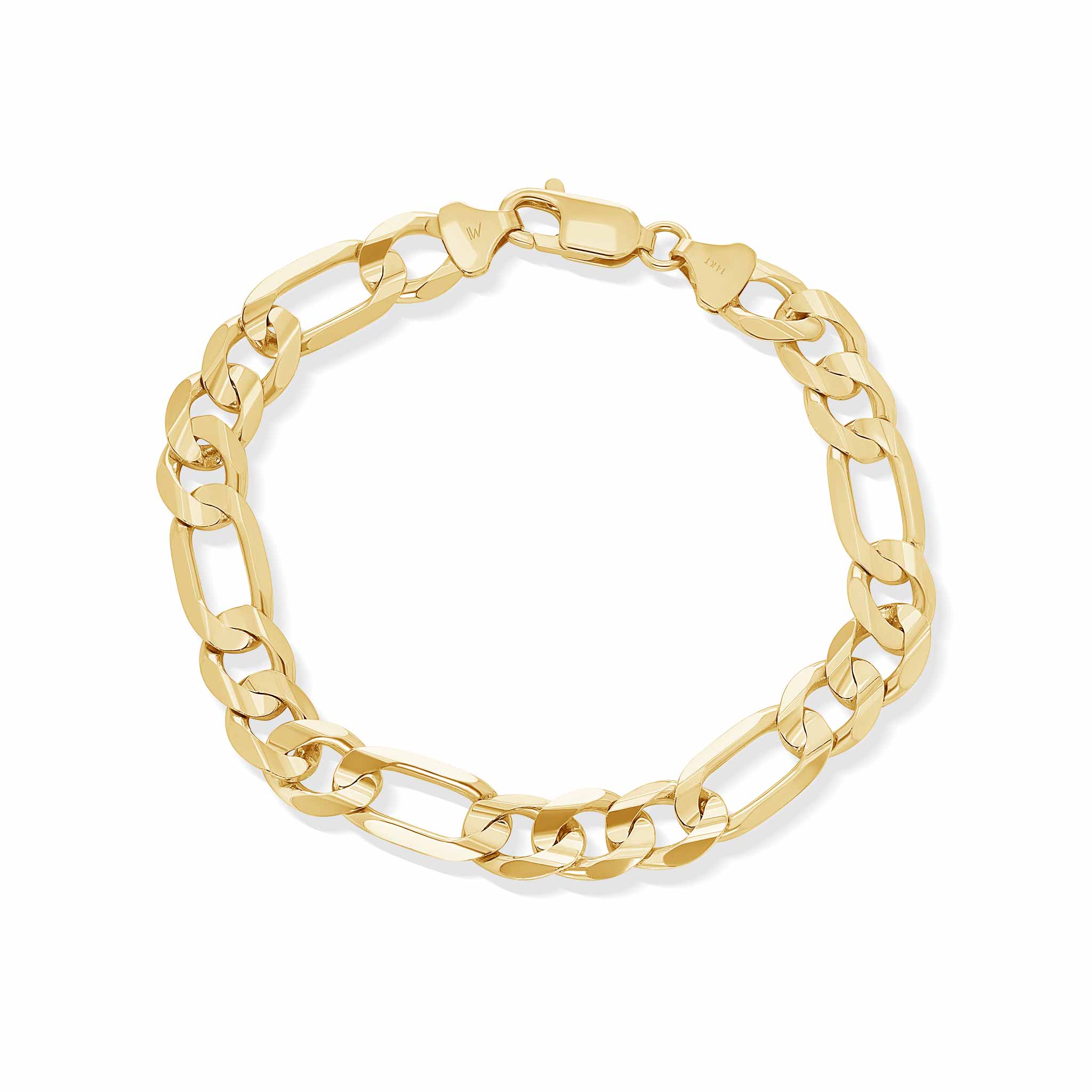 Men's Figaro Vermeil Gold Bracelet