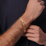 Men's Figaro Vermeil Gold Bracelet