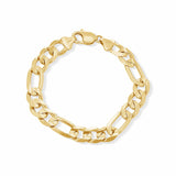Men's Figaro Vermeil Gold Bracelet