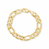 Men's Figaro Vermeil Gold Bracelet