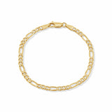 Men's Figaro Vermeil Gold Bracelet