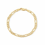Men's Figaro Vermeil Gold Bracelet