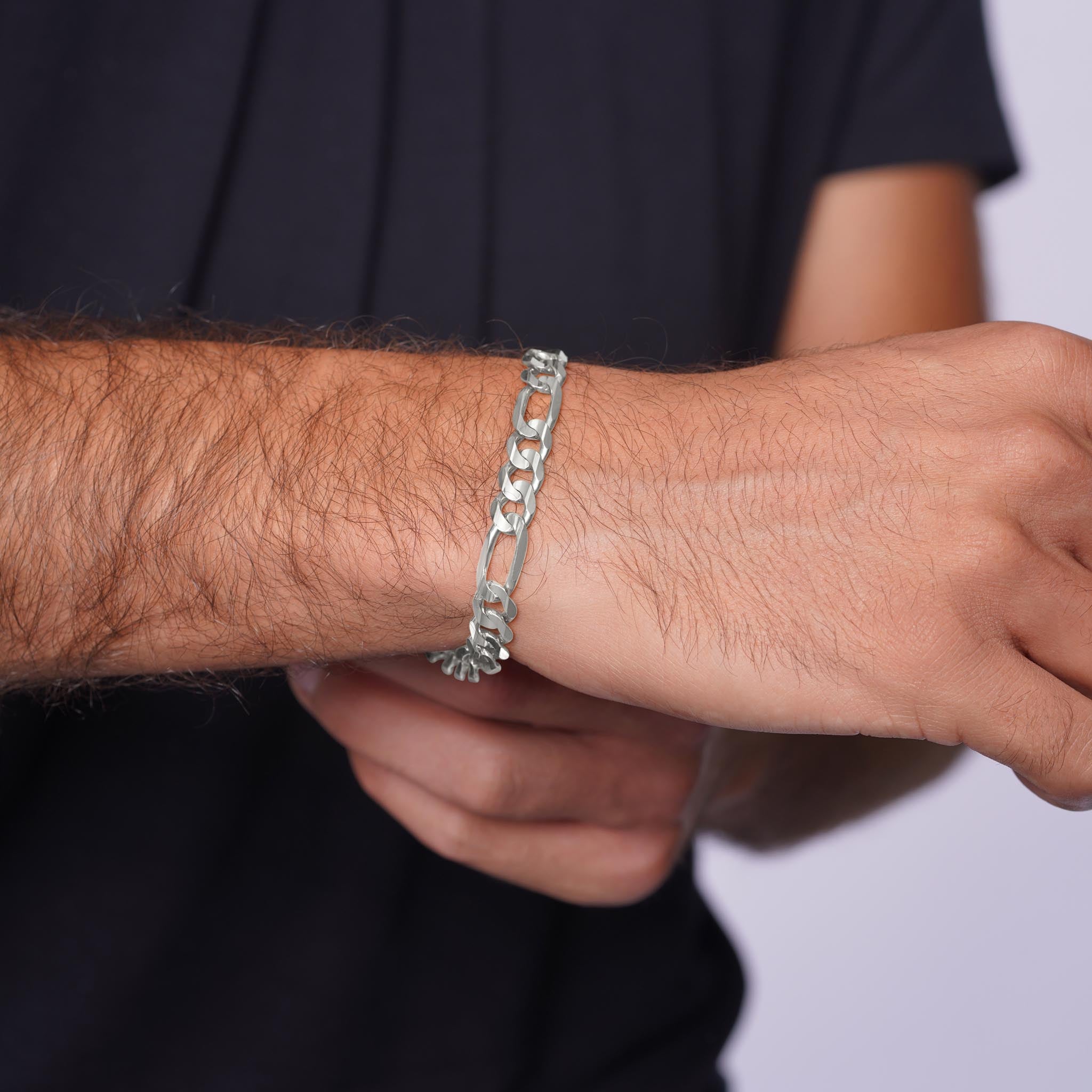 Men's Figaro Silver Bracelet