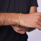 Men's Figaro Vermeil Gold Bracelet