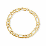 Men's Figaro Vermeil Gold Bracelet