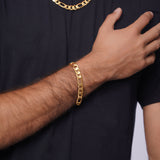 Men's Figaro Vermeil Gold Bracelet