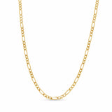 Figaro Vermeil Gold Chain