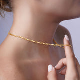 Figaro Vermeil Gold Chain