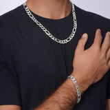 Men's Figaro Silver Chain
