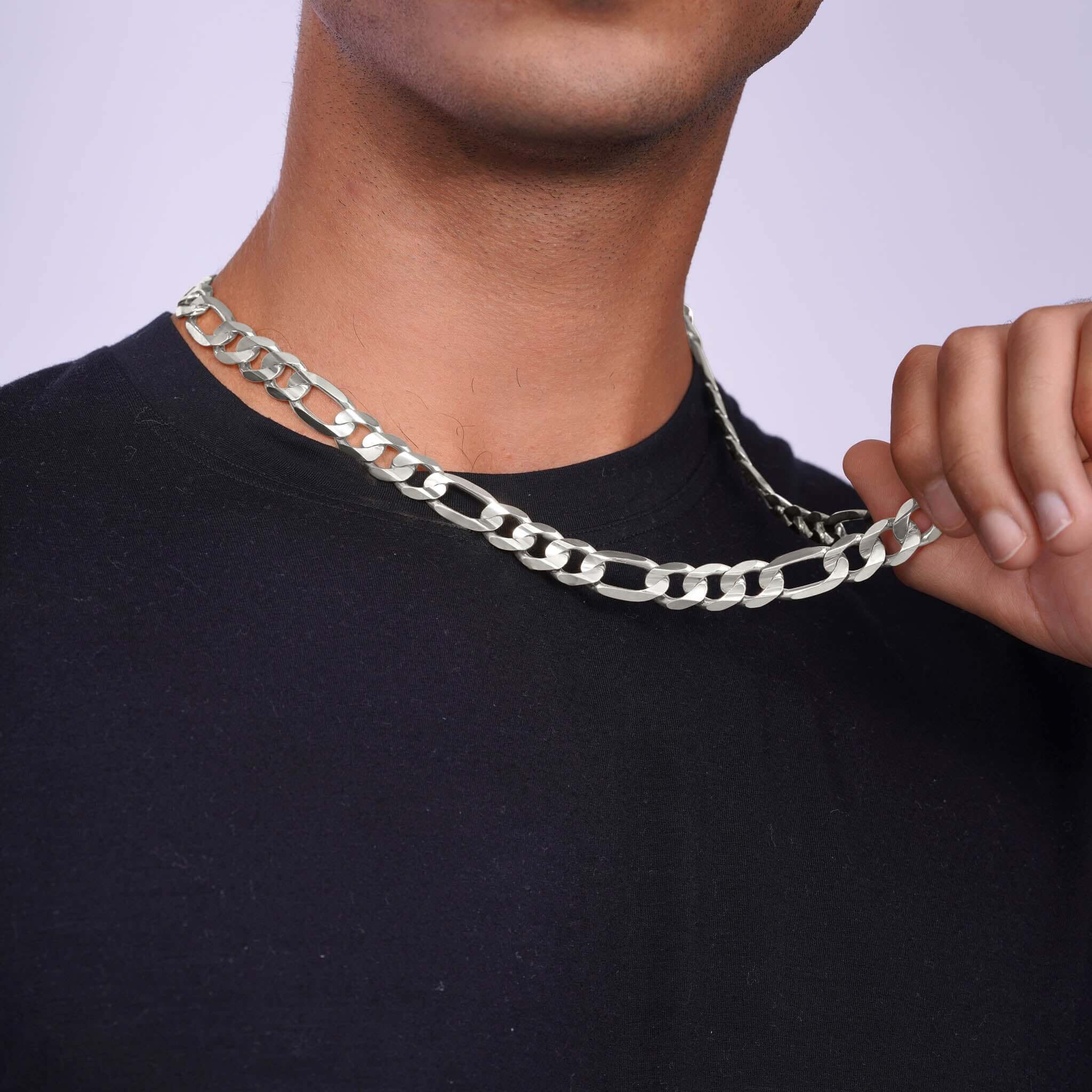 Men's Figaro Silver Chain – Barkev's