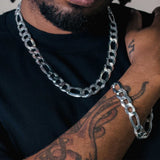 Men's Figaro Silver Chain