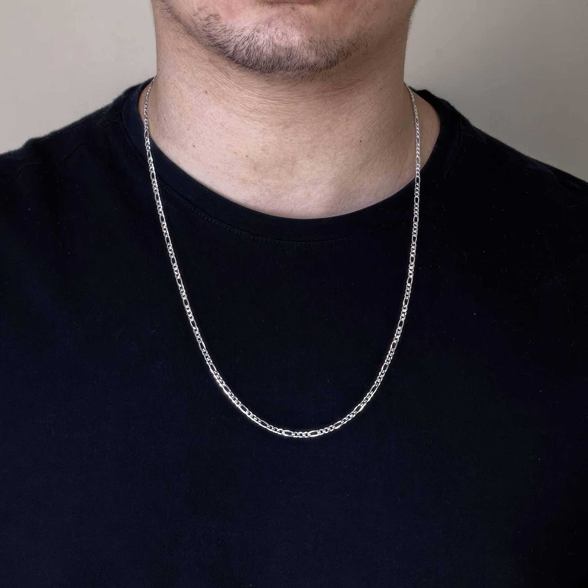Men's Figaro Silver Chain