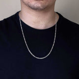 Men's Figaro Silver Chain