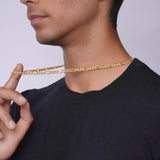 Men's Figaro Vermeil Gold Chain