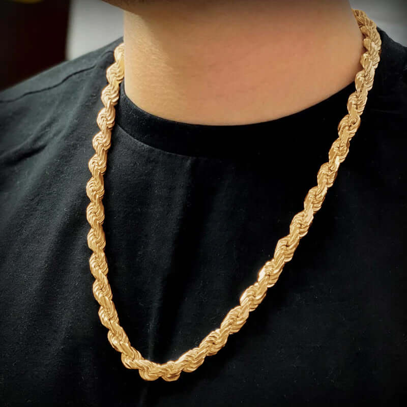 Men's 18K Gold Vermeil Rope Chain