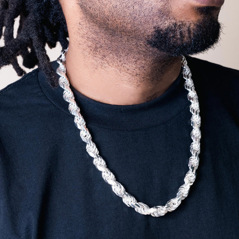 Men’s Sterling Silver Rope Chain