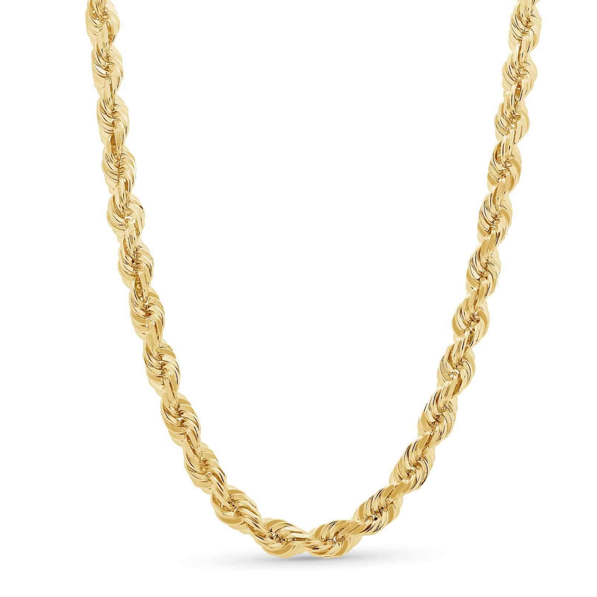 Men's 18K Gold Vermeil Rope Chain