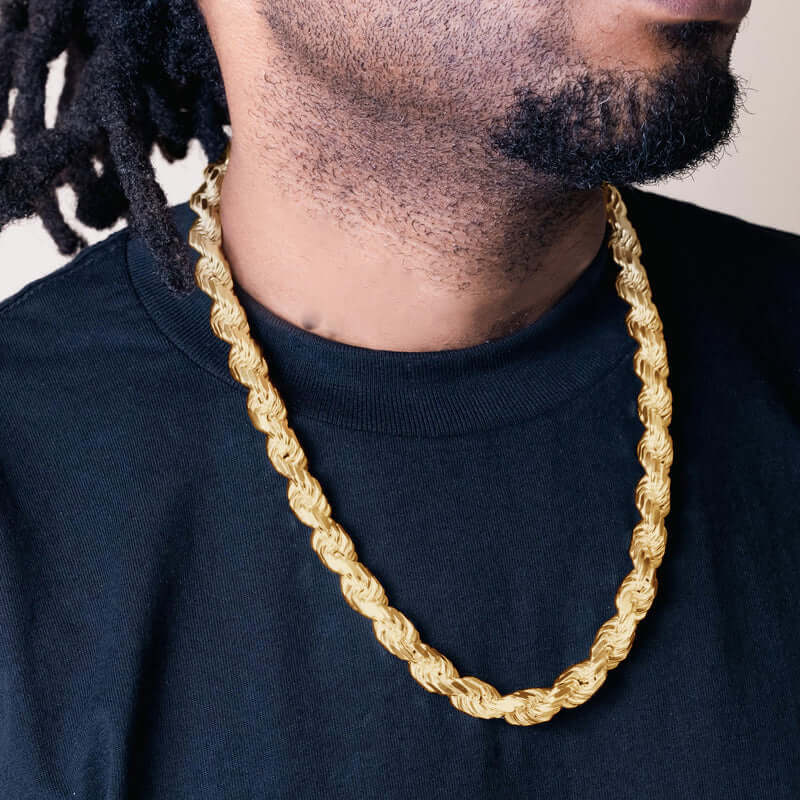 Men's 18K Gold Vermeil Rope Chain