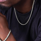 Men’s Sterling Silver Rope Chain