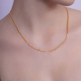 18K Gold Vermeil Curb Chain