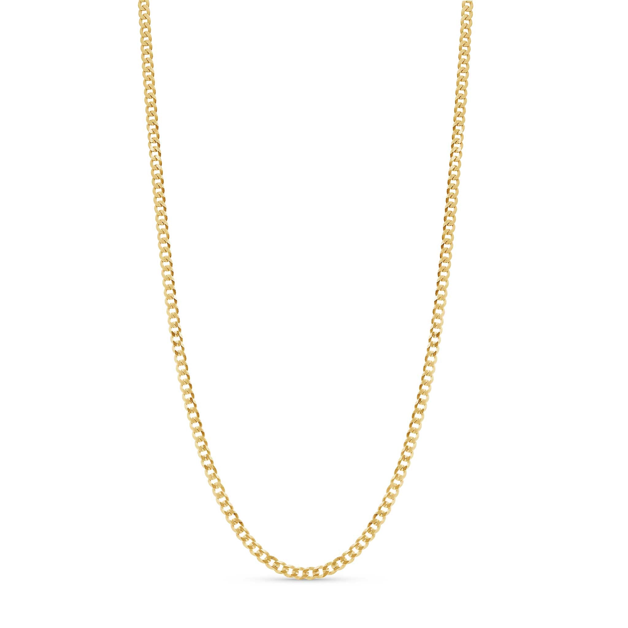 18K Gold Vermeil Curb Chain