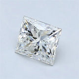 0.94ct Princess Natural Diamond (Colour H, Clarity SI2, GIA Certified)