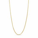 18K Gold Vermeil Franco Chain showcasing elegant interlocking square links.
