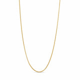 18K Gold Vermeil Franco Chain displayed on a clean background, showcasing its elegant design and luxurious shine.