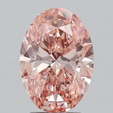 2.59ct Oval Lab Grown Diamond (Colour Fancy Vivid Pink, Clarity SI1, IGI Certified)