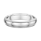 5mm Classic Rounded Platinum Wedding Band