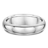 7mm Classic Rounded Platinum Wedding Band