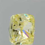3.05ct Cushion modified Natural Diamond (Colour Fancy Yellow, Clarity SI2, GIA Certified)