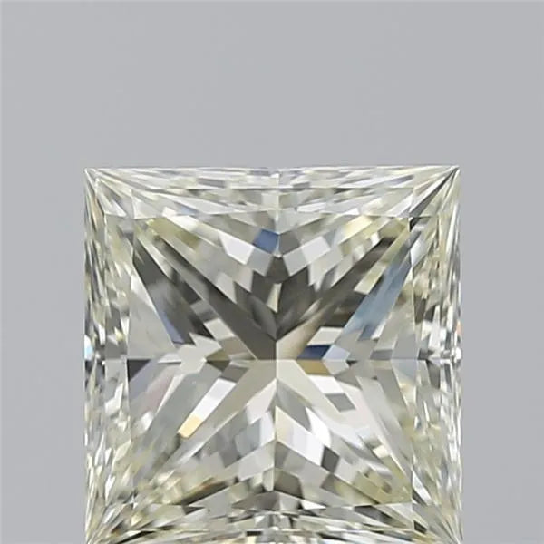3.08ct Princess Natural Diamond (Colour K, Clarity VS2, Cut VG, IGI Certified)